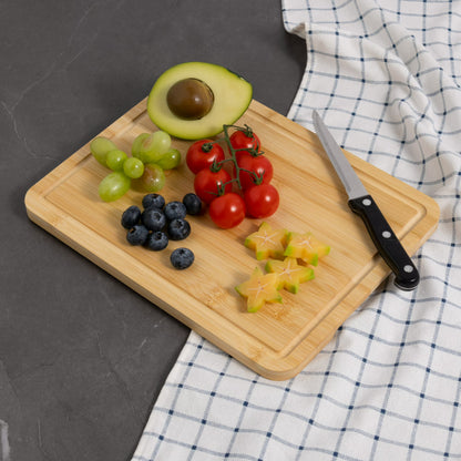 Mainstays 8.5" x 11" Non-Slip Bamboo Cutting Board with Juice Groove