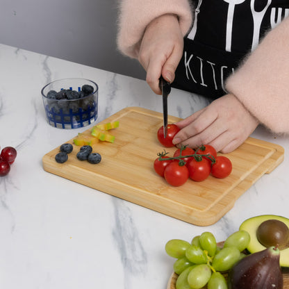 Mainstays 8.5" x 11" Non-Slip Bamboo Cutting Board with Juice Groove