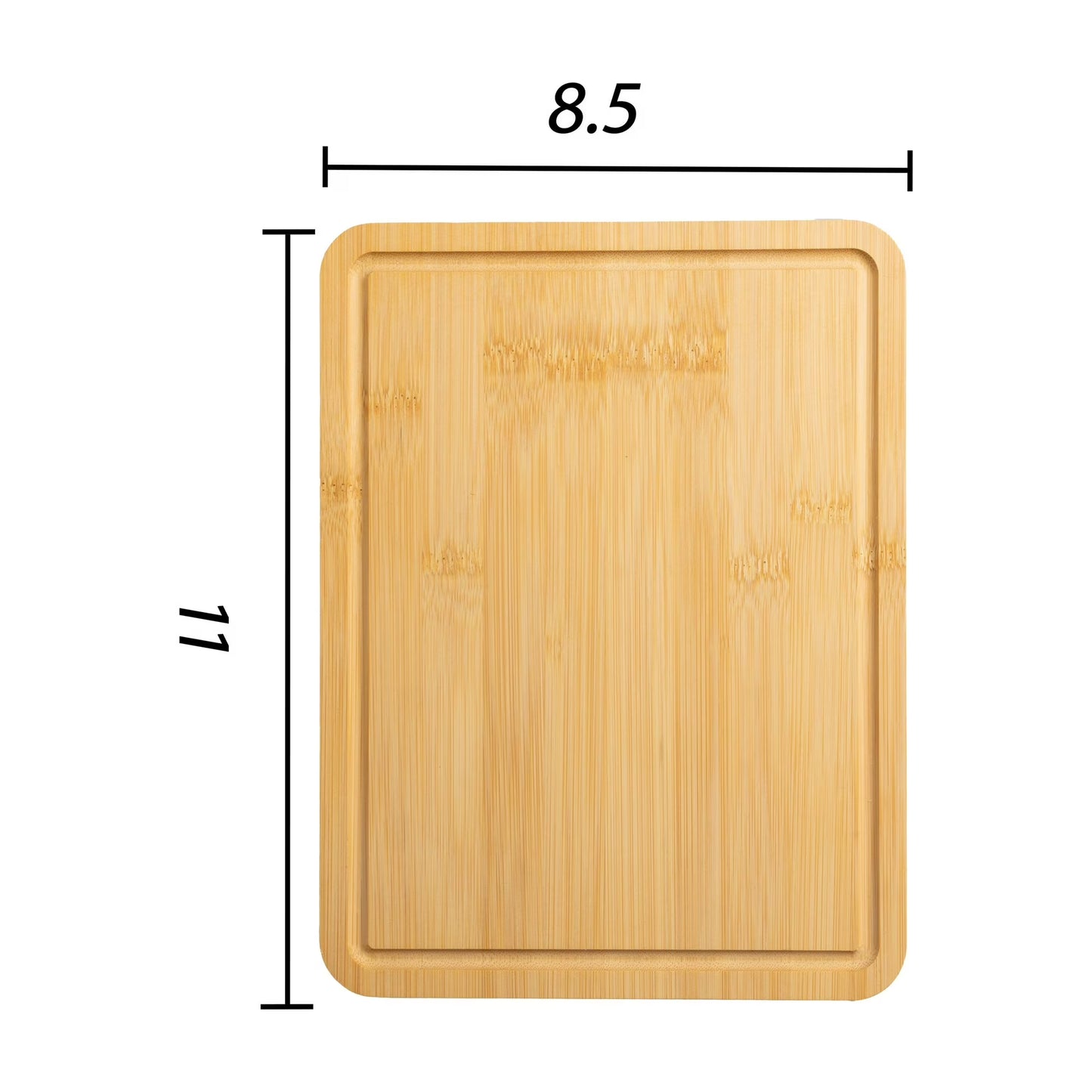 Mainstays 8.5" x 11" Non-Slip Bamboo Cutting Board with Juice Groove