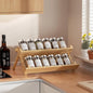 Delamu 2-Tier Foldable Bamboo Cabinet Organizer Shelf