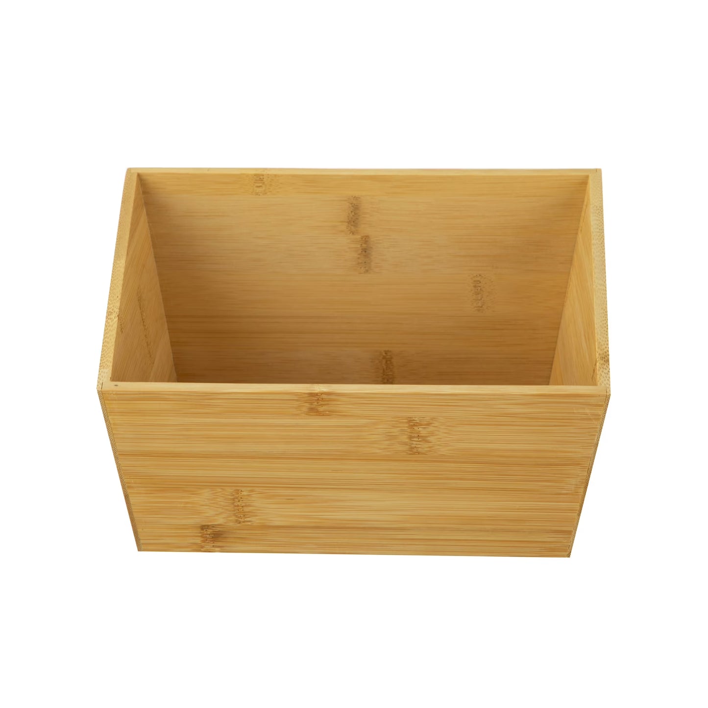 HomeZone 2-Pack Bamboo Basket Organizers, Natural Finish