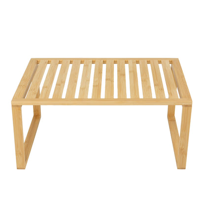 Better Homes & Gardens Bamboo Stackable Shelf, Natural Bamboo Color