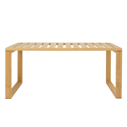 Better Homes & Gardens Bamboo Stackable Shelf, Natural Bamboo Color