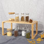 Better Homes & Gardens Bamboo Stackable Shelf, Natural Bamboo Color